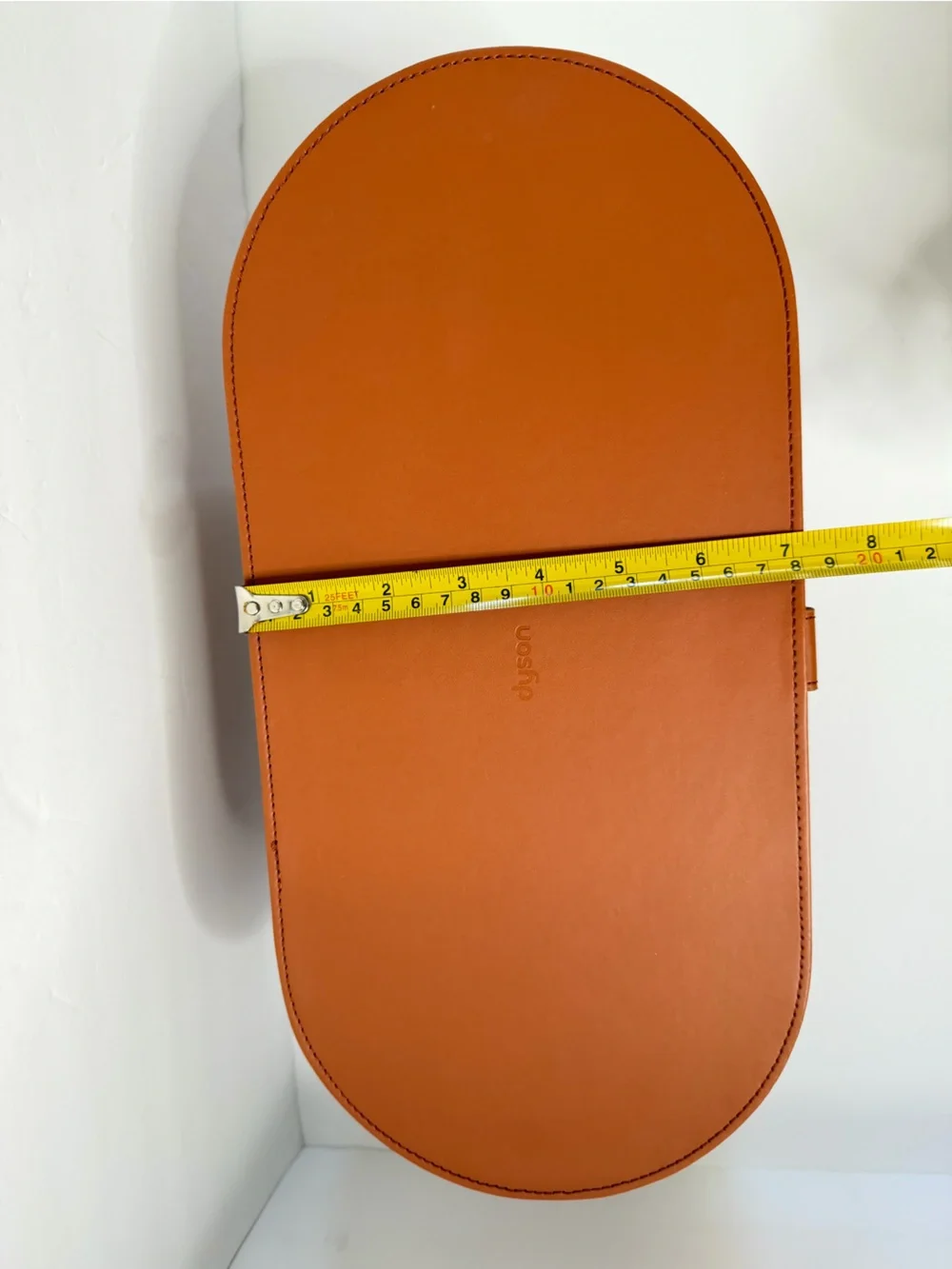 Dyson Storage Case ONLY Hard Box Display Airwrap Leather Brown Orange